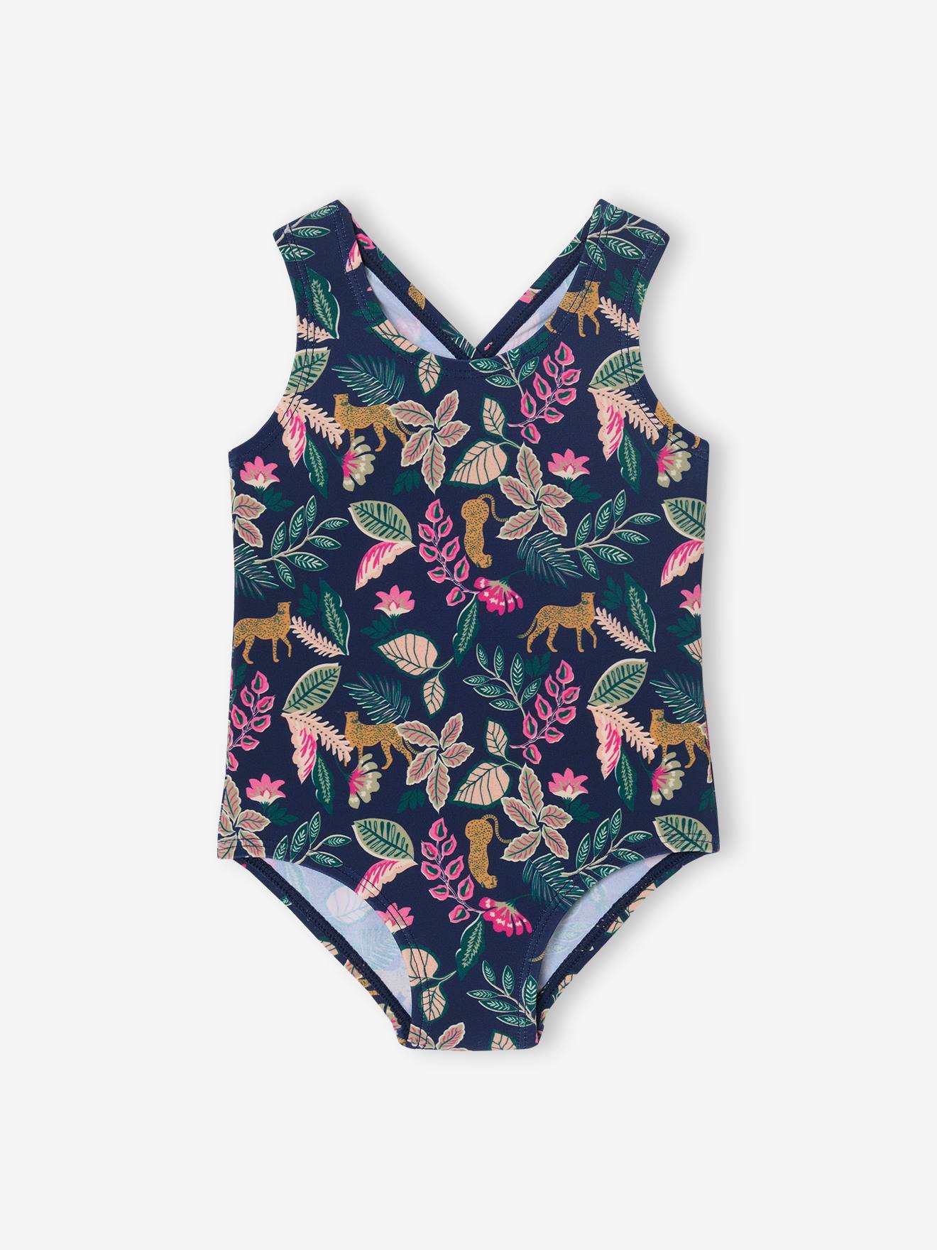 One-Piece Printed Swimsuit for Baby Girls