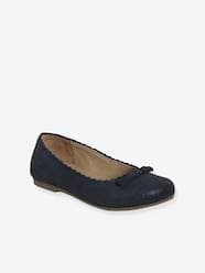 Shoes-Girls Footwear-Leather Ballet Pumps, for Girls