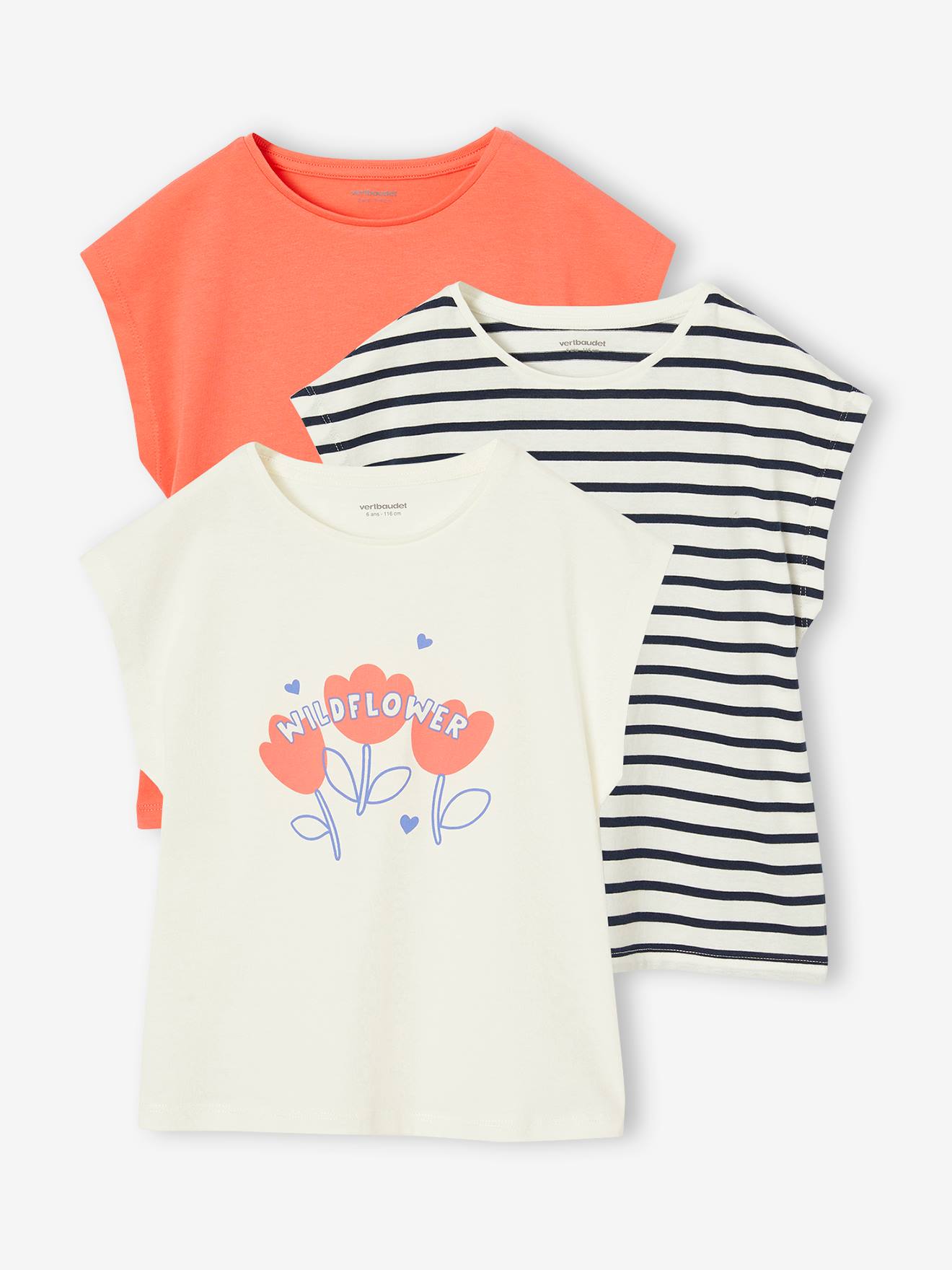 girls' short-sleeved t-shirts - BASICS