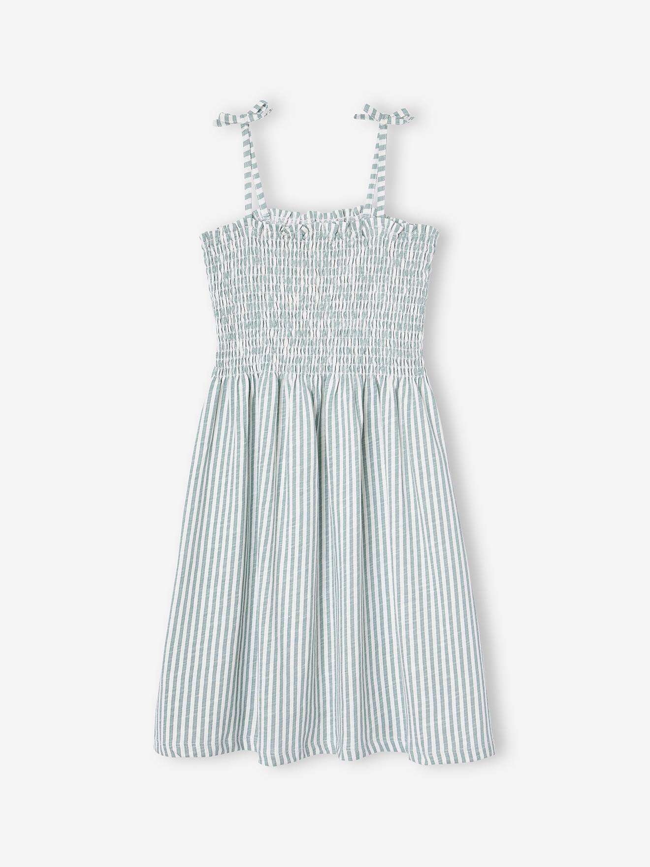 Smocked Dress with Straps