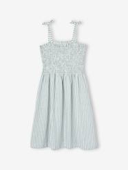 Girls-Dresses-Smocked Dress with Straps for Girls