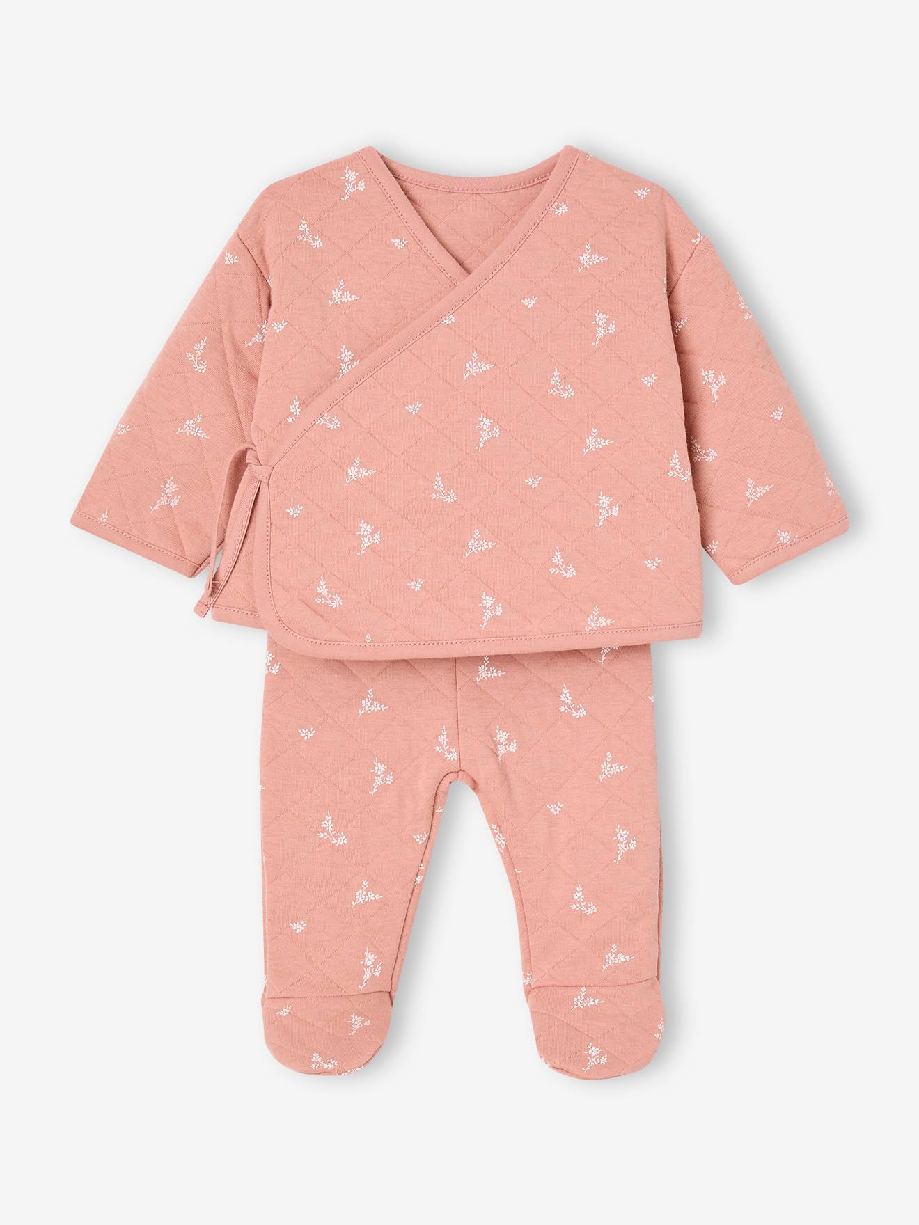 Floral newborn outfit rose