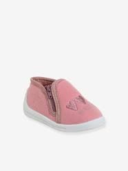 Shoes-Canvas Slippers with Zip, for Babies