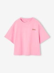 Girls-Tops-T-Shirts-Cropped short-sleeved T-shirt for girls