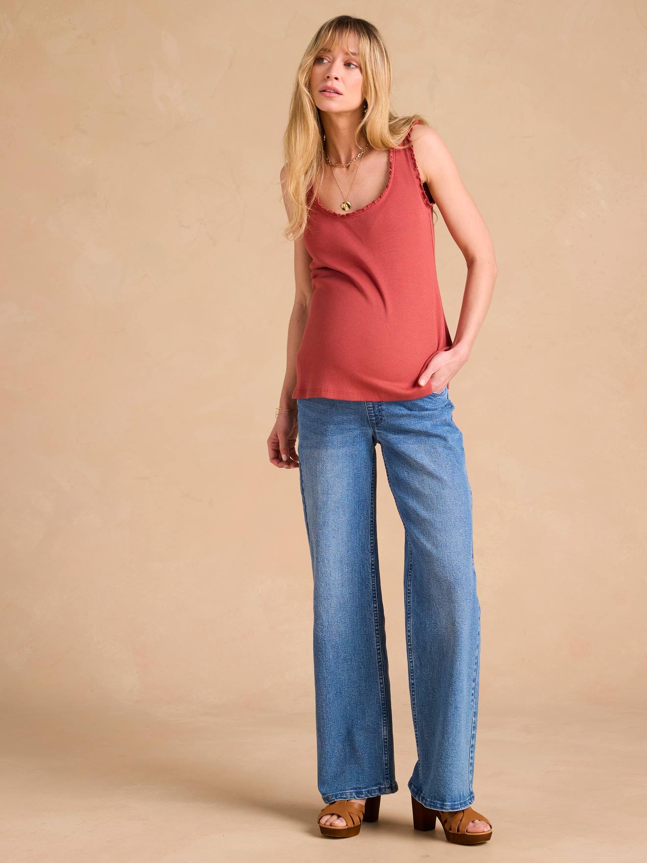 Openwork Nursing Tops