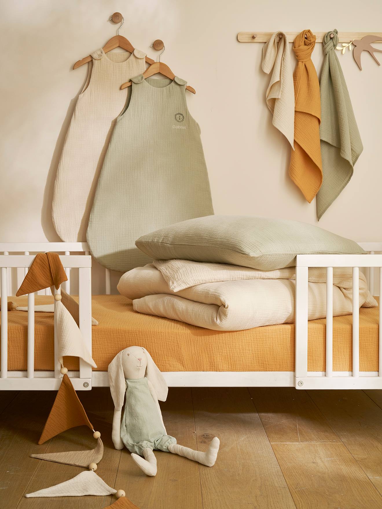 Summer Baby Sleeping Bag in Organic Cotton Gauze