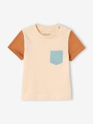 Baby-Short Sleeve Colourblock T-shirt, for Babies