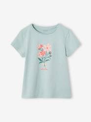 Girls-Tops-T-Shirts-Girls' short-sleeved T-shirt with a placement print - BASICS