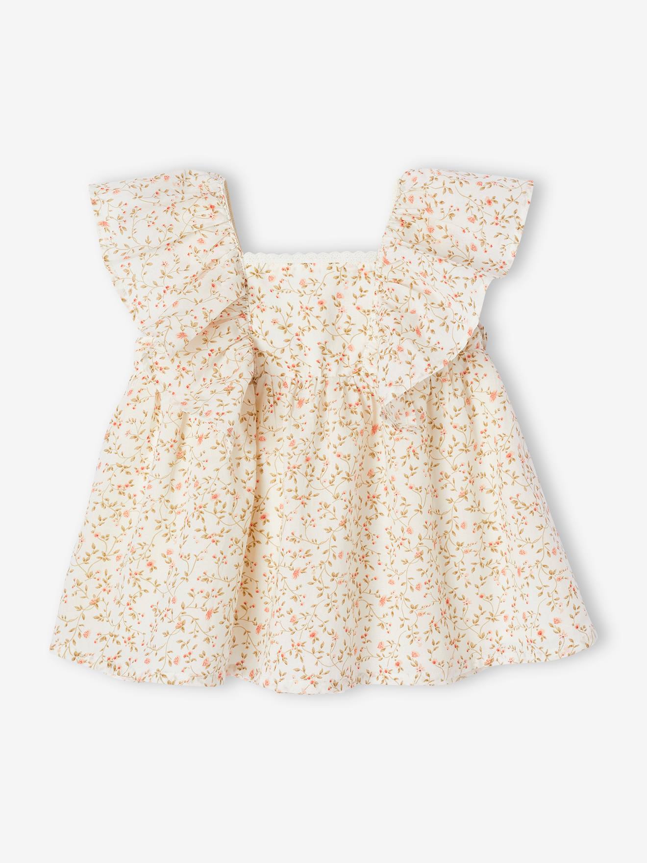 Floral Occasion Wear Dress with Butterfly Sleeves