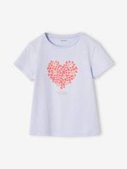 Girls-Tops-T-Shirts-Girls' short-sleeved T-shirt with a placement print - BASICS