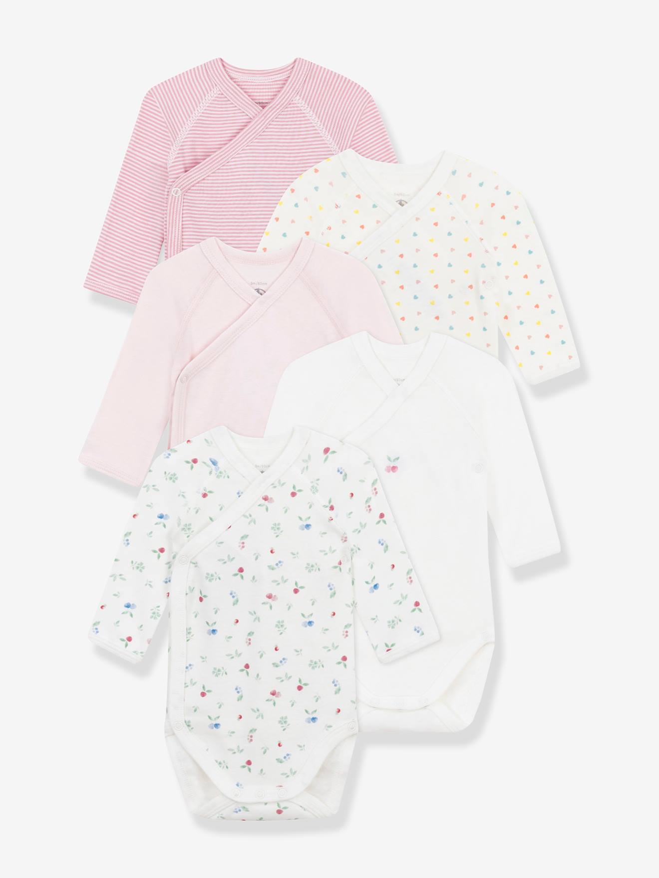 Long-Sleeved Cross-Over Bodysuits