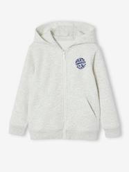 Boys-Cardigans, Jumpers & Sweatshirts-Sweatshirts & Hoodies-Basics Zipped Jacket with Hood for Boys