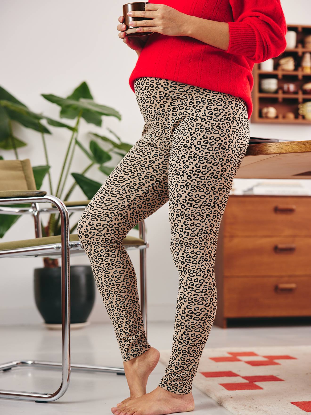 Organic Cotton Leopard Print Leggings