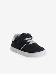 Shoes-Leather Trainers with Laces and Hook-&-Loop Strap, for Babies