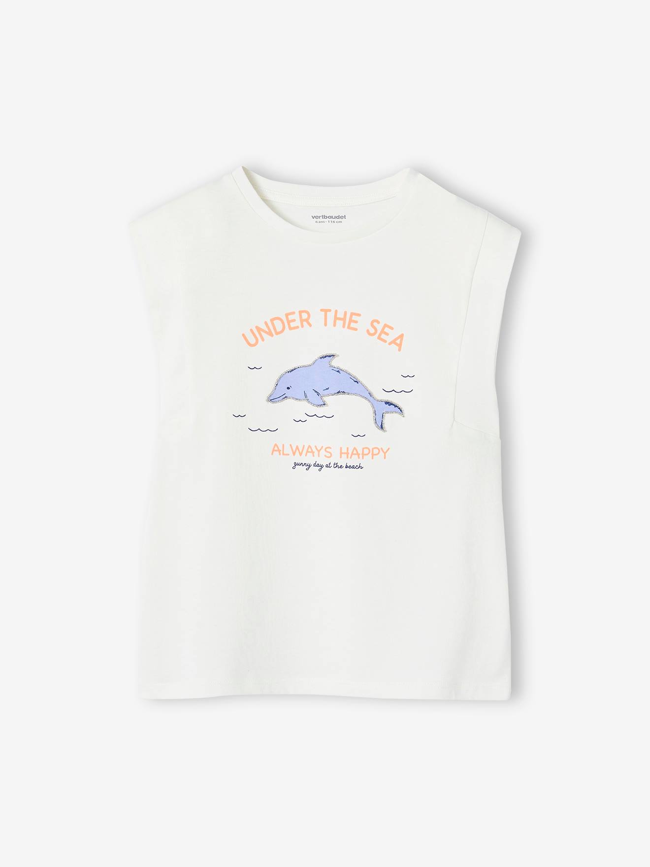 Sleeveless Top with Bird