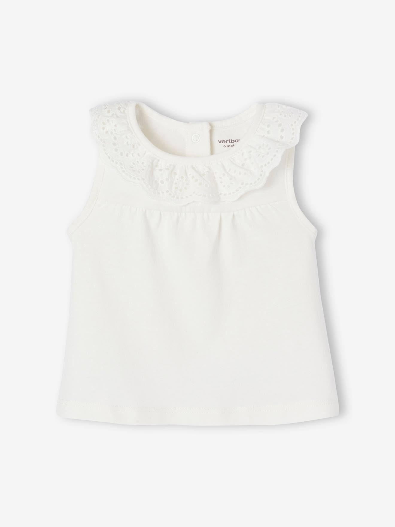 Occasion Wear Top with Embroidered Collar