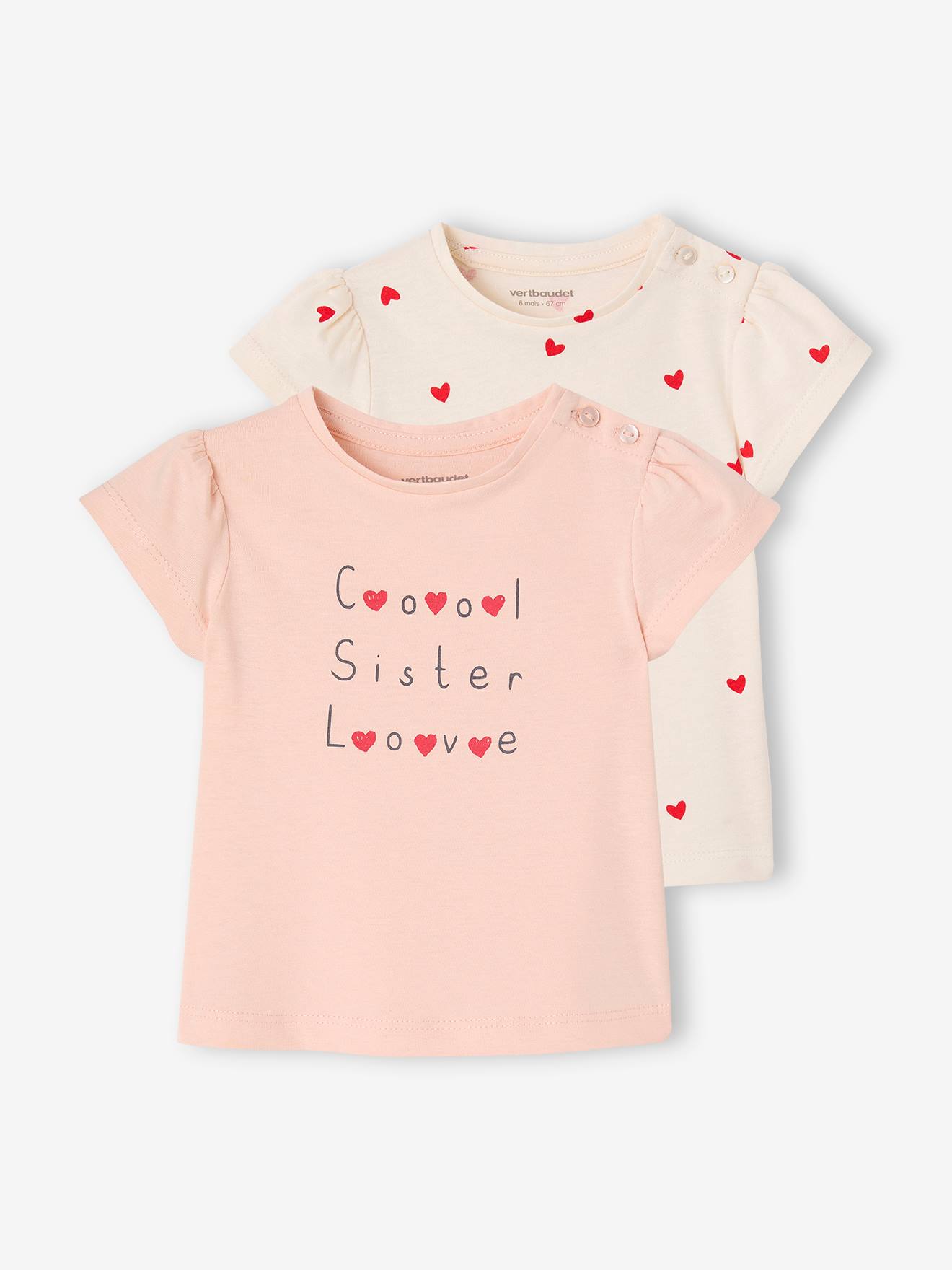 short-sleeved baby t-shirts - BASICS pale