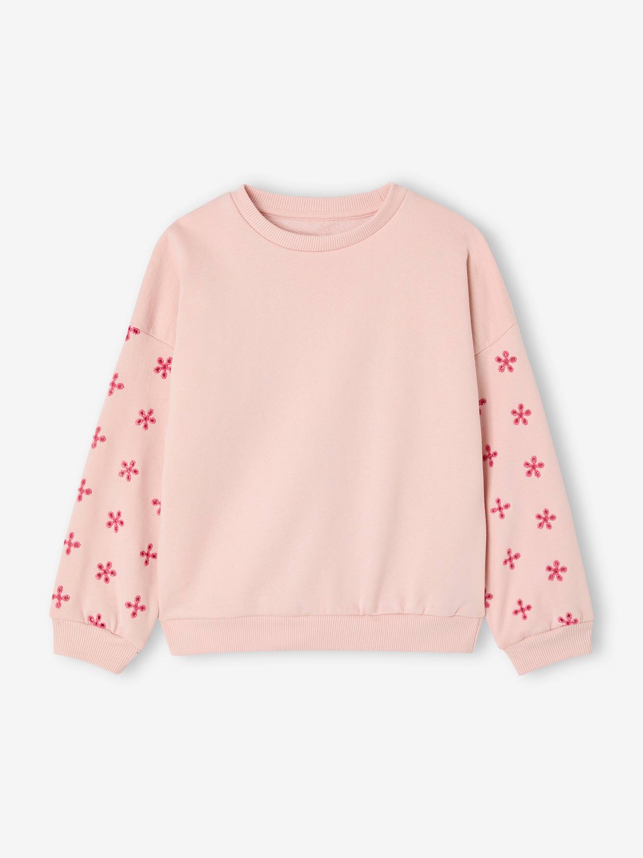 Openwork sleeve sweatshirt