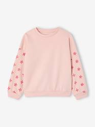 Openwork sleeve sweatshirt for girls