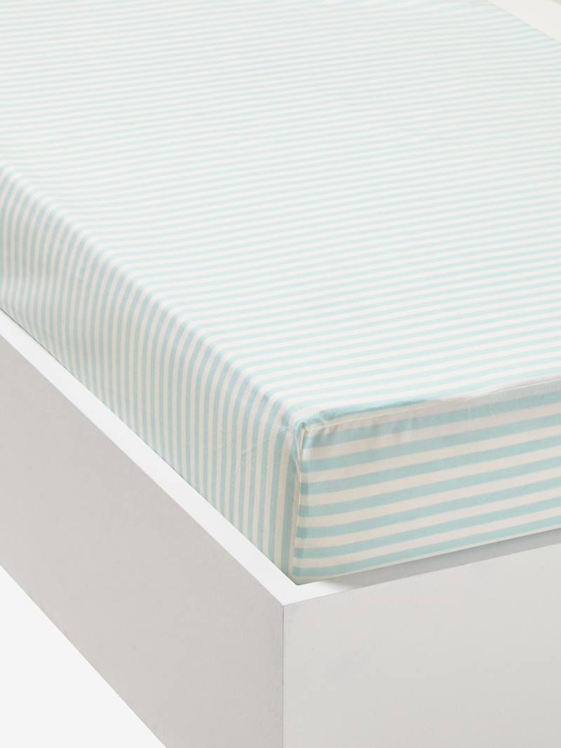 Printed Fitted Sheet, Cat Theme, Bedding & Decor Vertbaudet