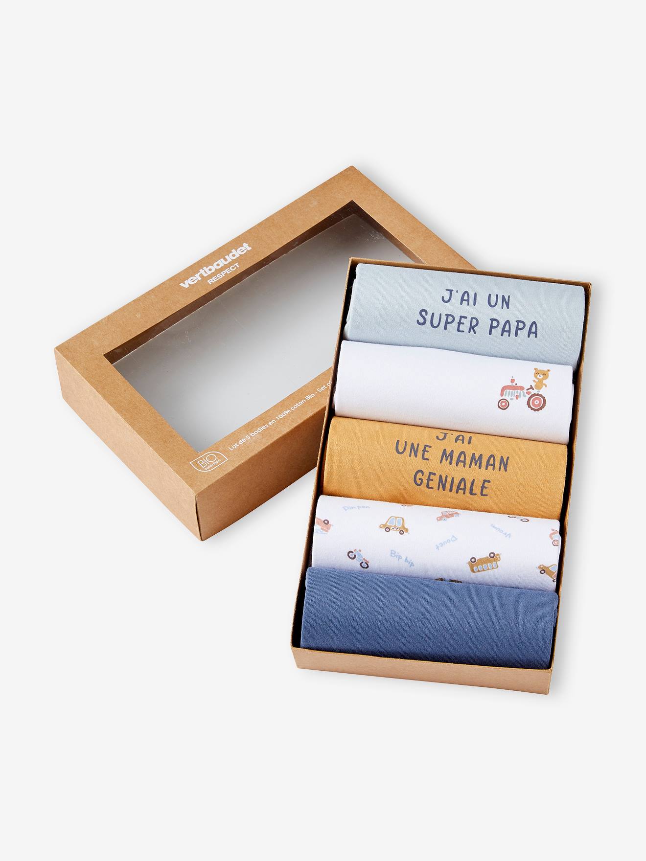 5-pack of short-sleeved bodysuits