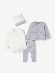 Baby-Outfits-Mix & match outfit: bodysuit + leggings + cardigan + hat