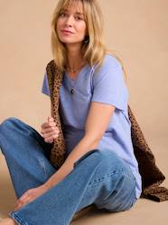 Linen T-Shirt for Maternity, V-Neck, by ENVIE DE FRAISE