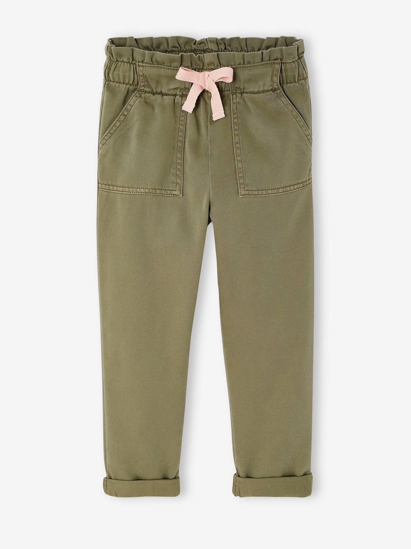Fluid Paperbag-Style Trousers