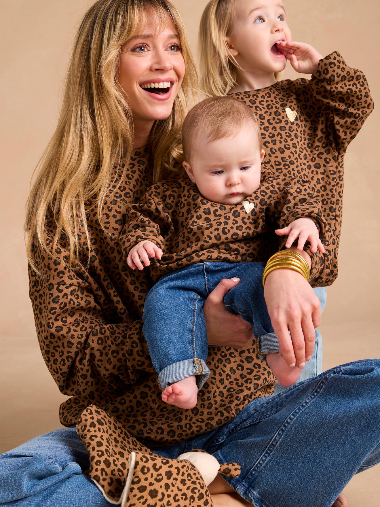 Leopard Sweatshirt for Baby & Mum