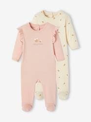 Baby-Pyjamas-Pack of 2 bee sleepsuits