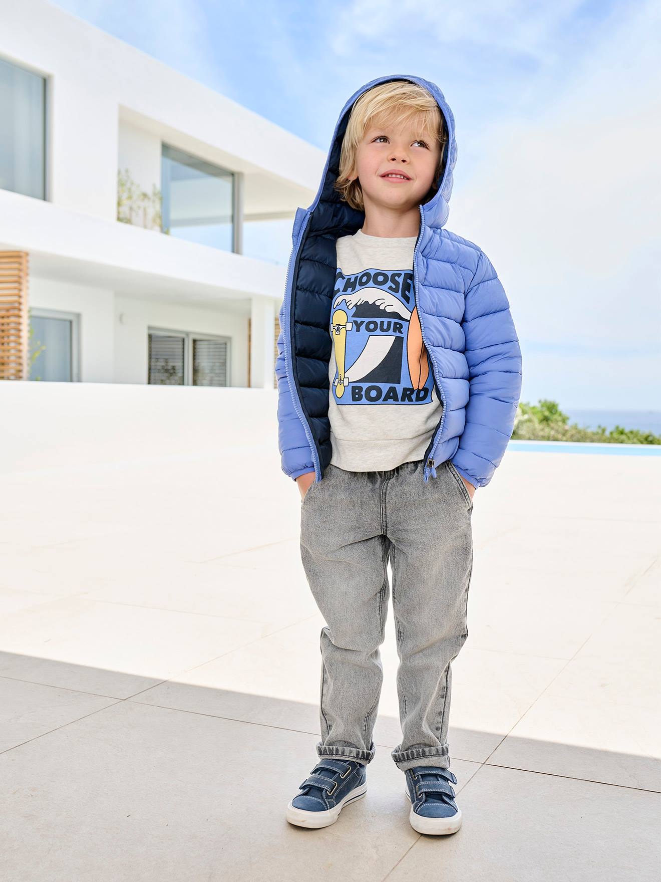 Light Padded Jacket with Hood