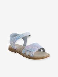 Shoes-Girls Footwear-Glittery Hook-and-Loop Sandals for Girls