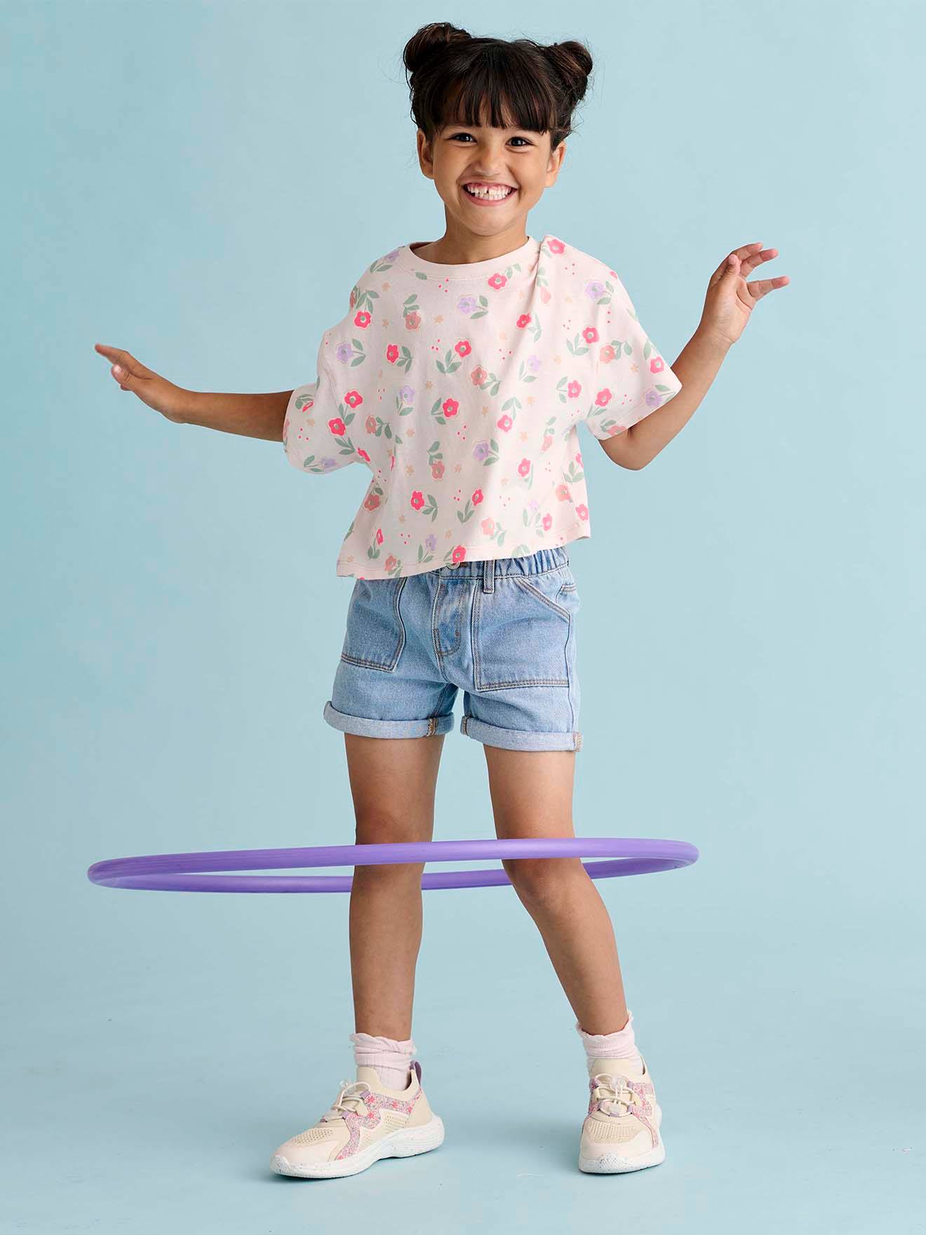 Girls' denim shorts - BASICS light