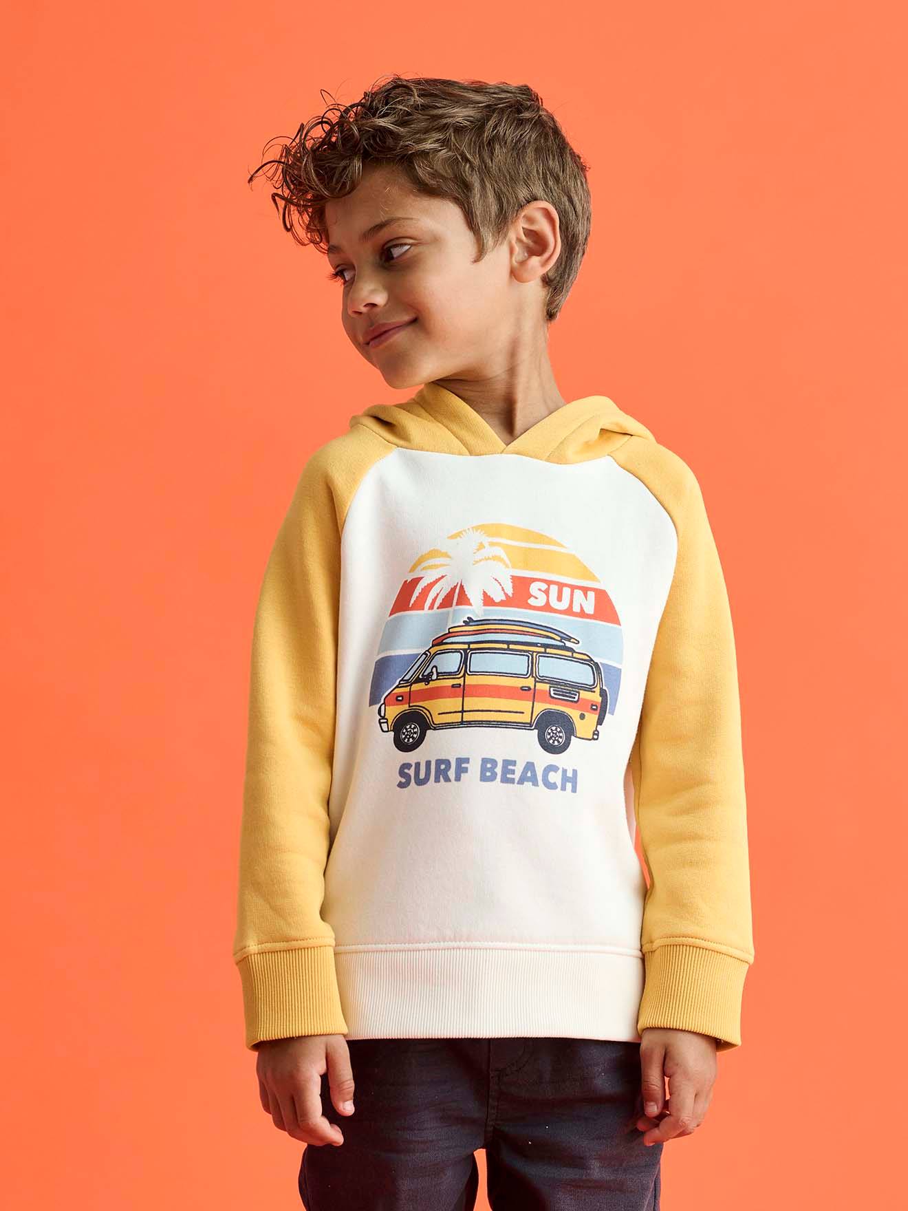 Surf print sweatshirt