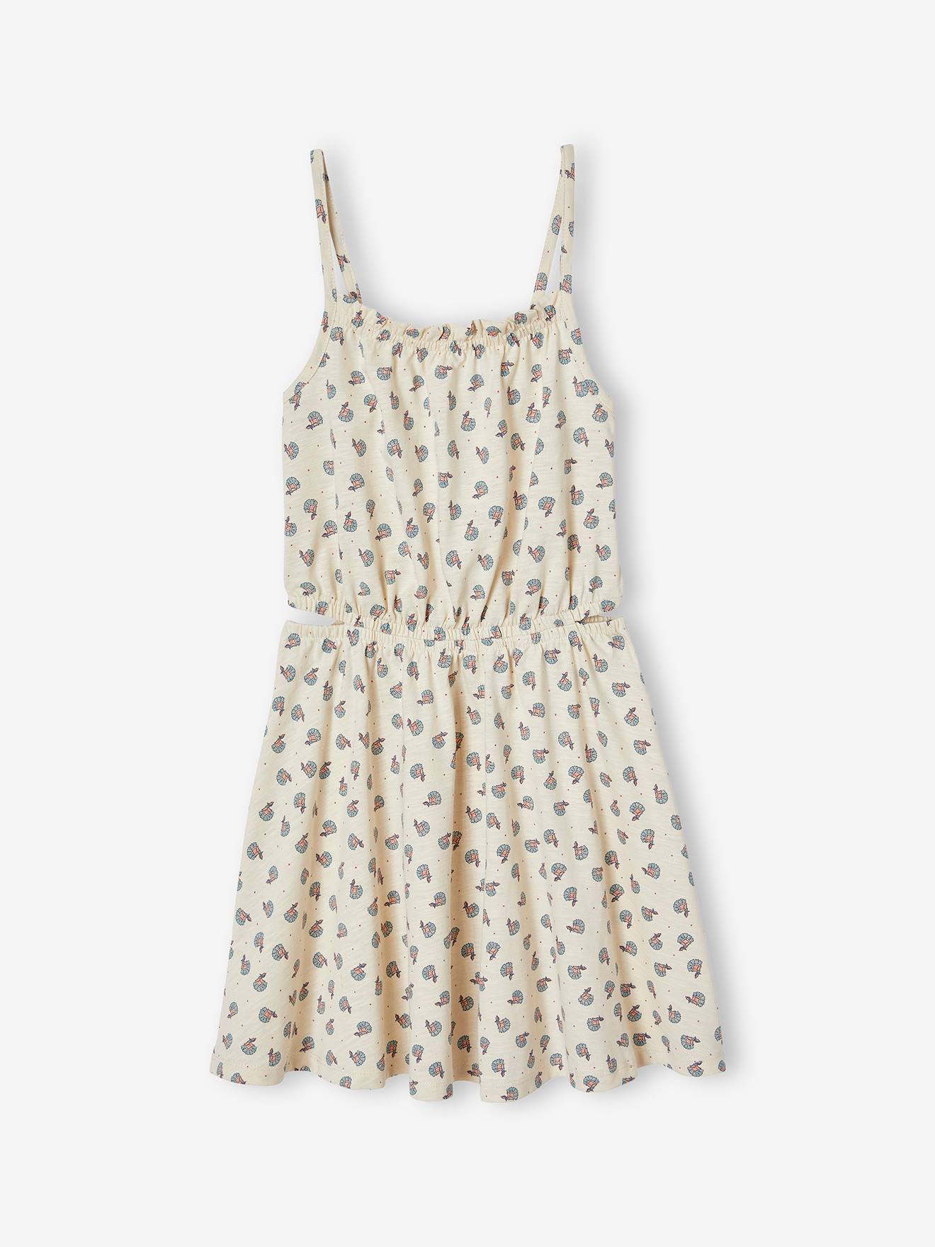 Lace Trim Strappy Dress