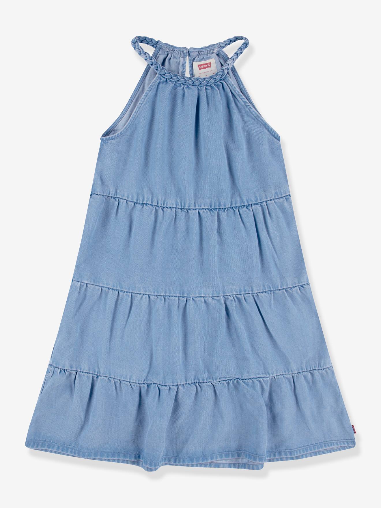 Halter Tiered Dress LEVI'S® long dress with frills light