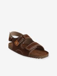 Shoes-Boys Footwear-Leather Hook-&-Loop Sandals for Children
