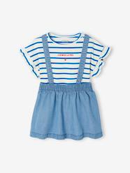 Baby-Outfits-T-Shirt & Dungaree-Skirt Set for Babies