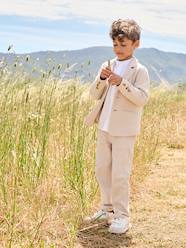 Boys-Ceremony suit with Mao collar shirt, jacket and trousers for boys