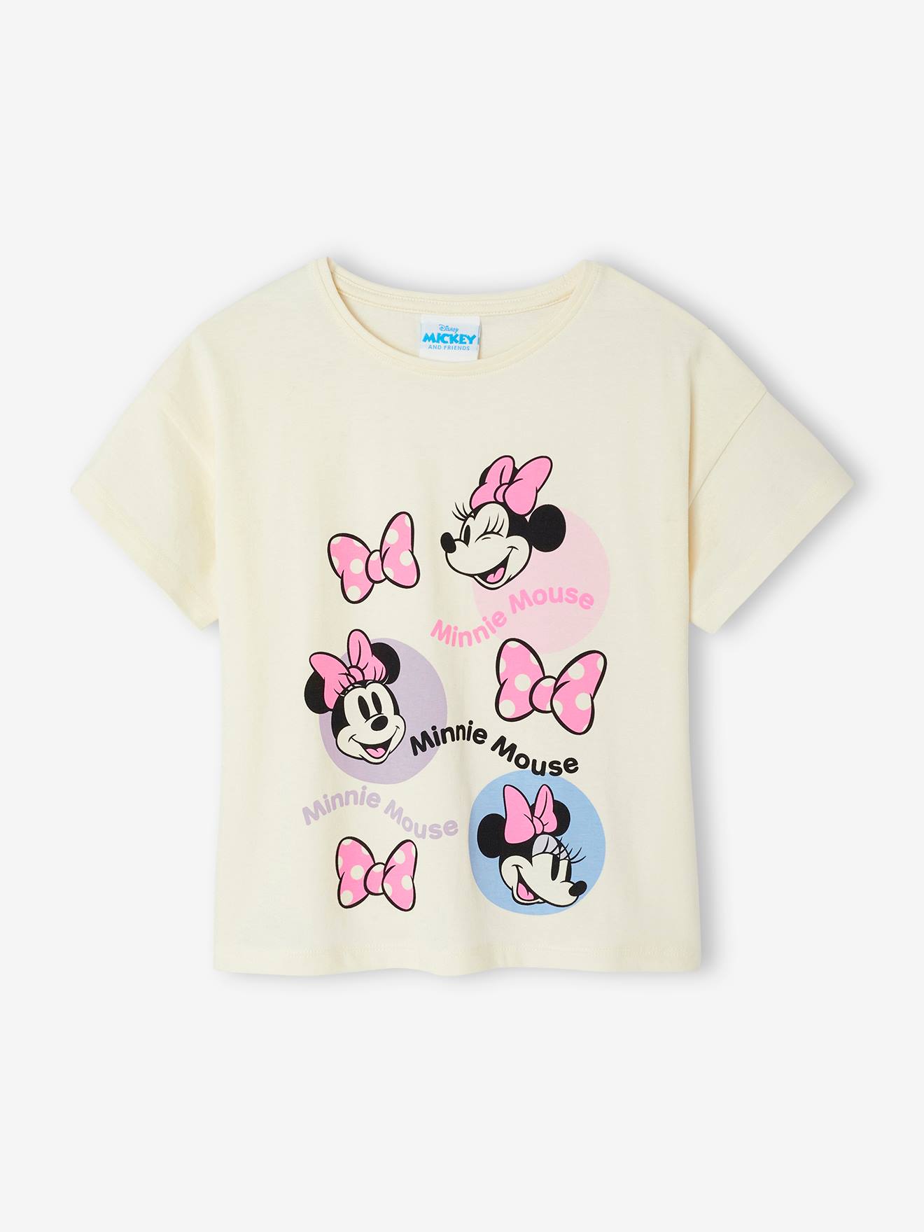 MINNIE MOUSE Colourful Bubble T-Shirt by Disney® ecru