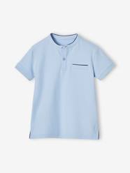 Boys-Tops-Boy's Mao collar polo shirt 
