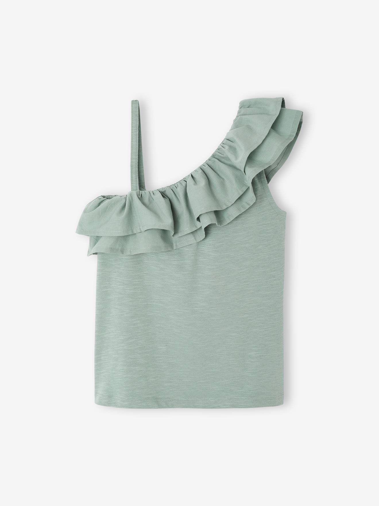 Top with Asymmetrical Frill