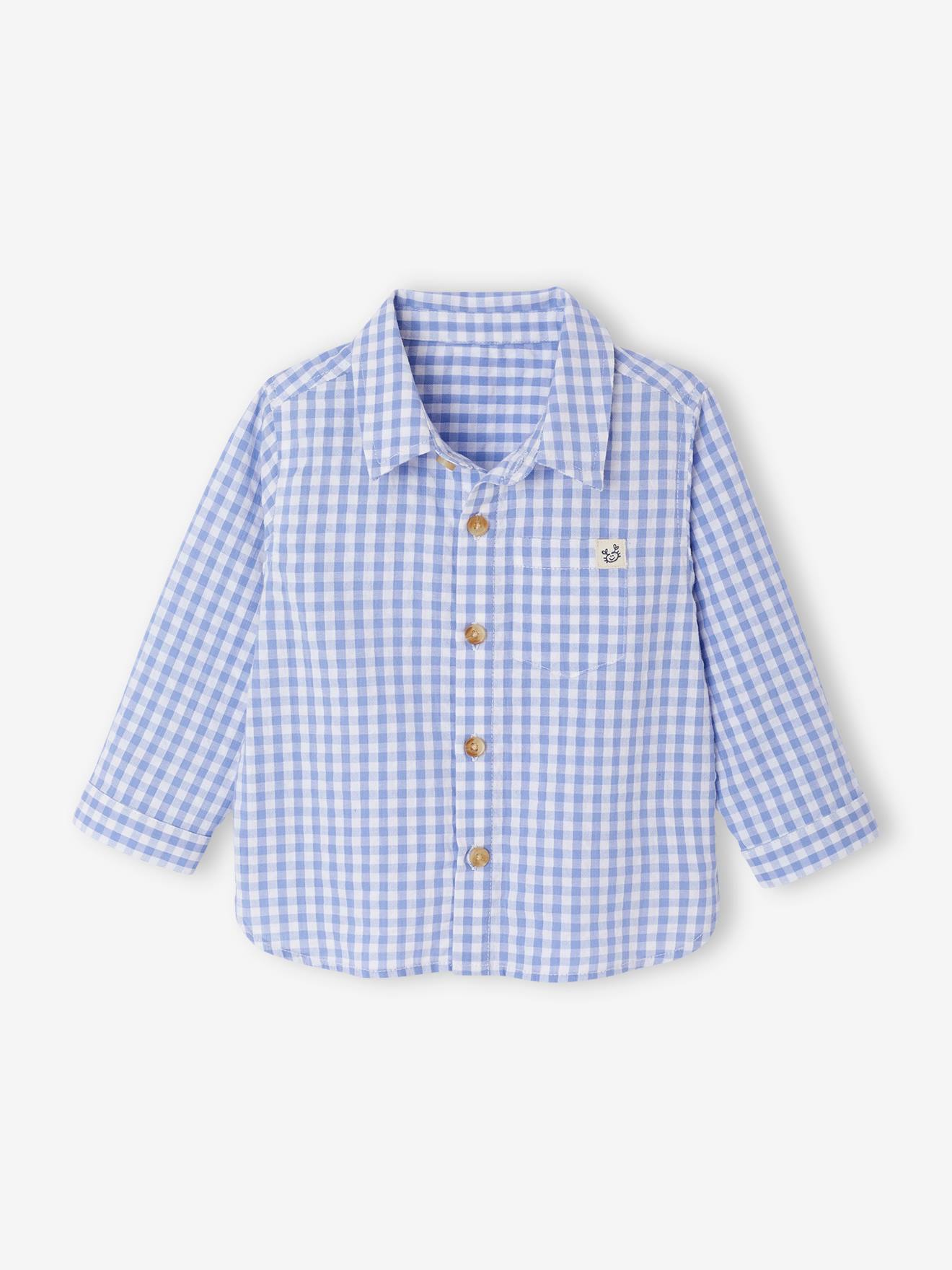 Gingham Seersucker Shirt