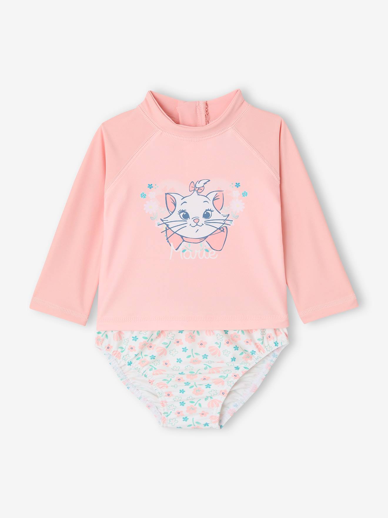 2-Piece UV-Protective Swimsuit for Baby Girls