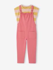 -T-shirt and dungaree set for girls 