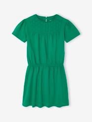 -Macrame detail dress for girls 