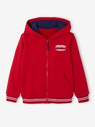 Boys-Boys' hooded sports zip-up sweatshirt 