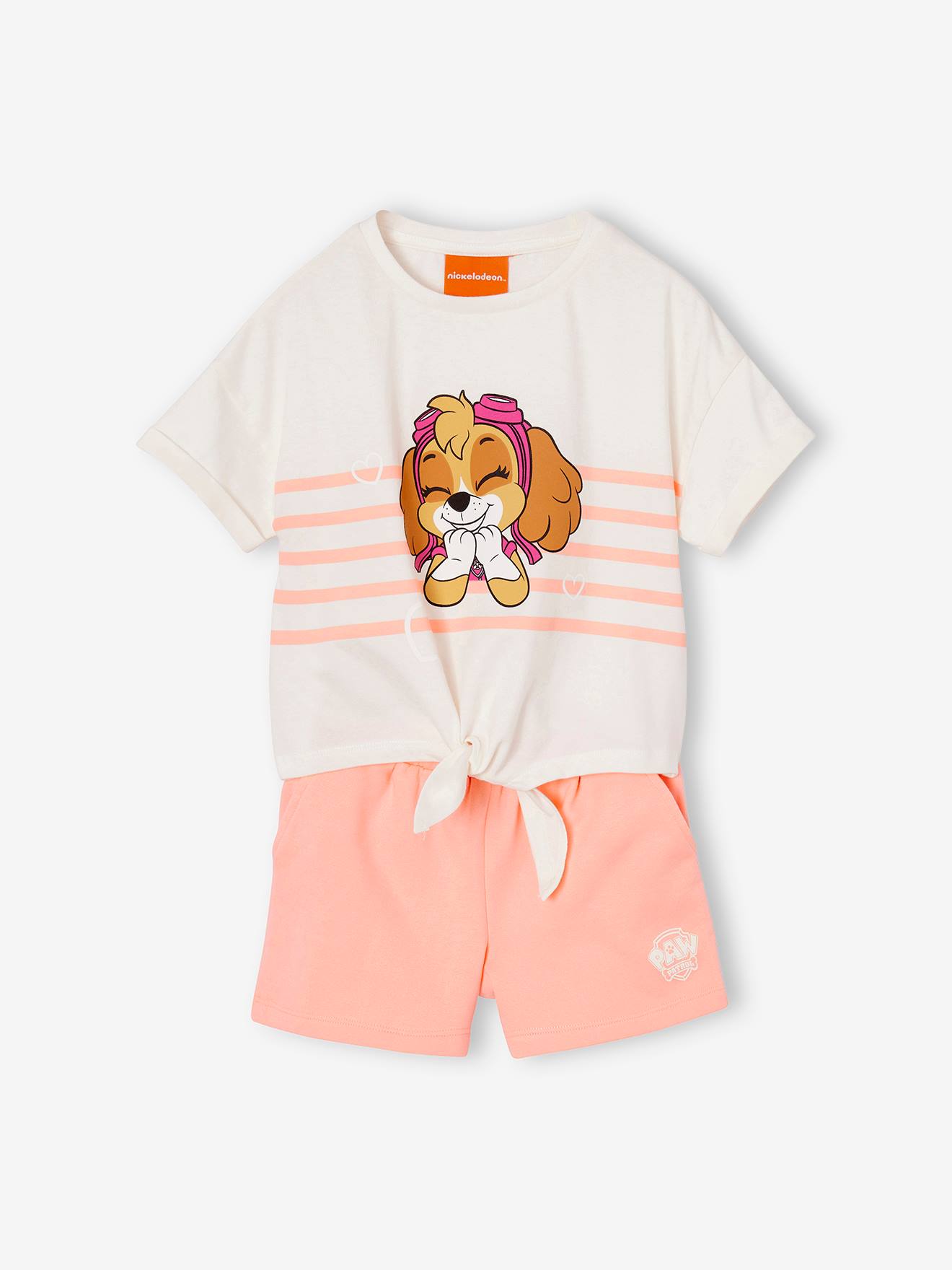 Knotted T-Shirt & Shorts Combo