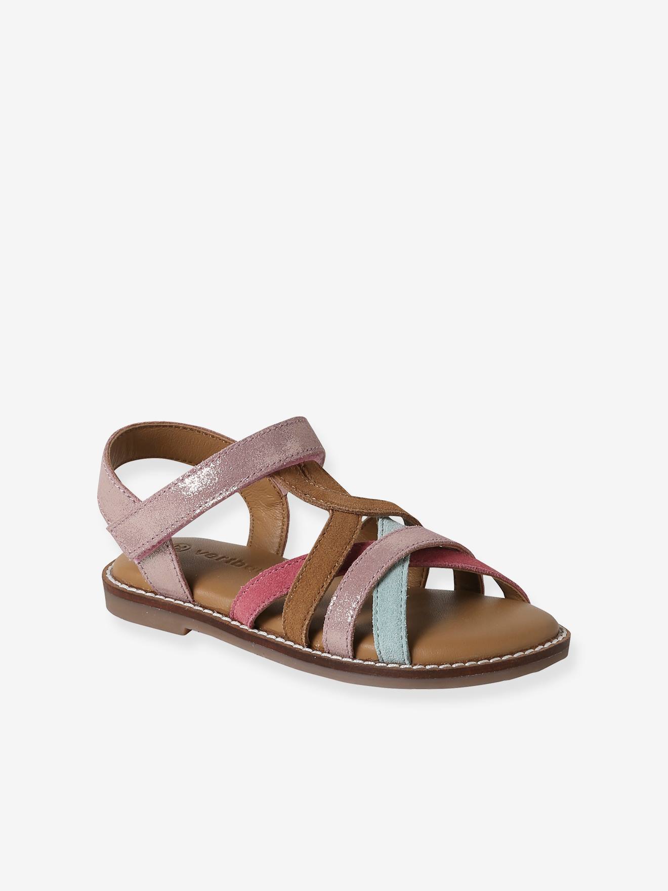 Leather Hook-&-Loop Sandals for Children