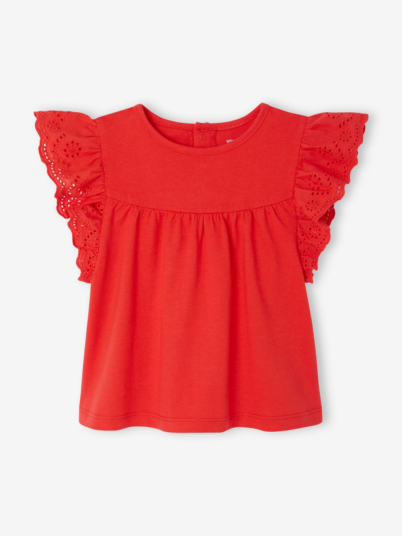 Baby emroidered short-sleeved T-shirt